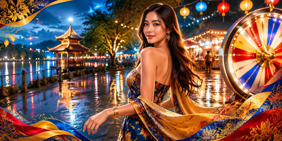 A Malaysian player enjoying roulette with batik motifs on the casino interface