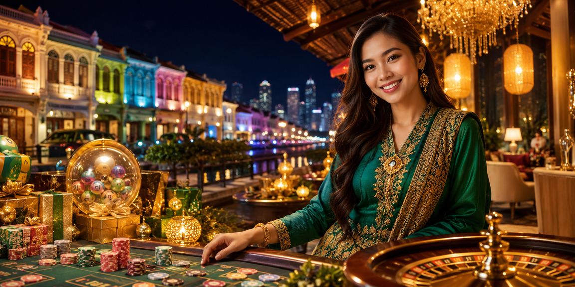 Antara muka permainan loteri dan promosi Hari Raya di platform